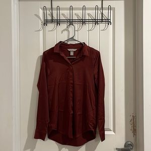 Copper silk colored Blouse